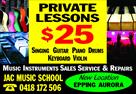 25 private music lessons