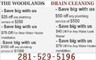 the woodlands drain cleaning