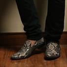 man leather shoes for men by footprint