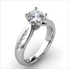 diamond solitaire engagement ring 0 50 ct tw