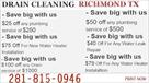 drain cleaning richmond tx
