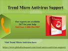 trend micro antivirus support