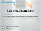 get premium quality b2b email database
