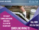 sewer line irving