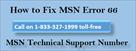 fix msn error 66 call 1 833 327 1999 msn technical