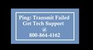error ping transmit failed call   800 864 4162
