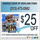 garage door of highland park