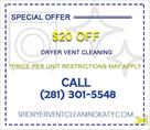911 dryer vent cleaning katy tx