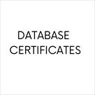 database certificates