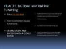 club z  in home and online tutoring