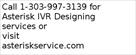asterisk ivr designing services by expert asterisk