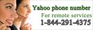 technical support number for yahoo issues